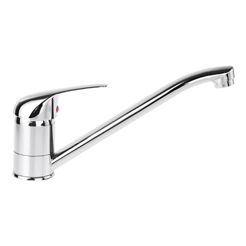 

Extended Mixer Tap Kitchen Sink Tap Monobloc Single Lever Swivel Spout Faucet