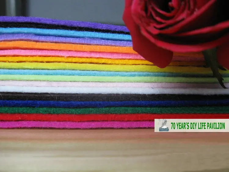 Смешивать цвета полиэстер Нетканые Фетр Ткань 2 мм толщиной Фетр Ткань-нарезанные 16 Простыни Детские 30 см x 30 см