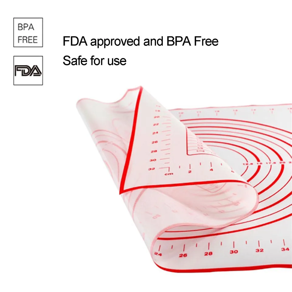 26*29. 60*40 см антипригарный силиконовый коврик для выпечки лист многоразового раскатывания теста коврик пицца выпечка тесто для выпечки вкладыши колодки Кондитерские инструменты