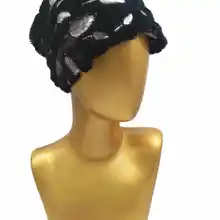 B18803 модный бархатный принт удобные, теплые и tideway привлекают головные уборы для глаз, чтобы носить зимой