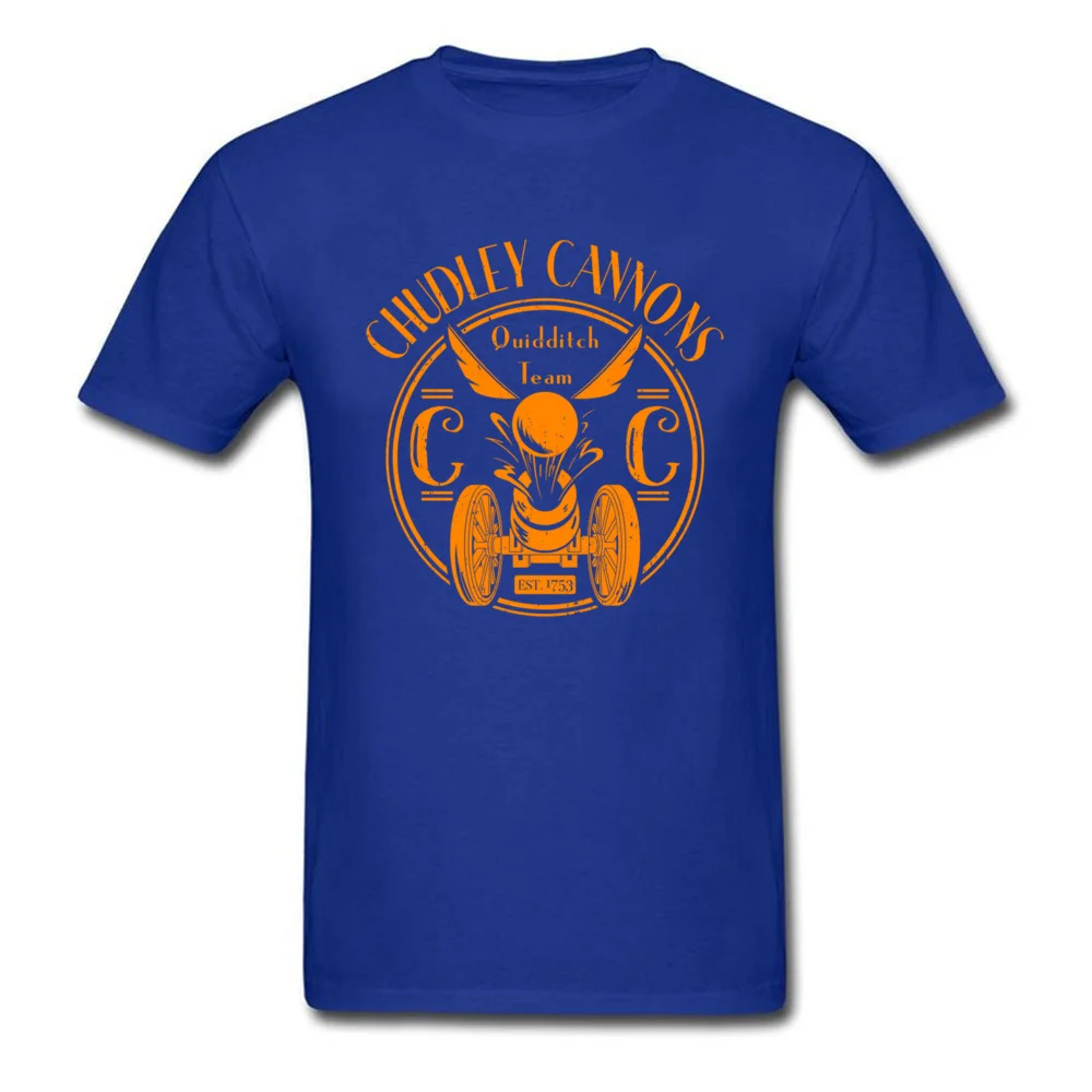 chudley cannons 7308 All Cotton Tops Shirts for Men Printing T Shirt Birthday Newest Crew Neck Sweatshirts Short Sleeve chudley cannons 7308 blue