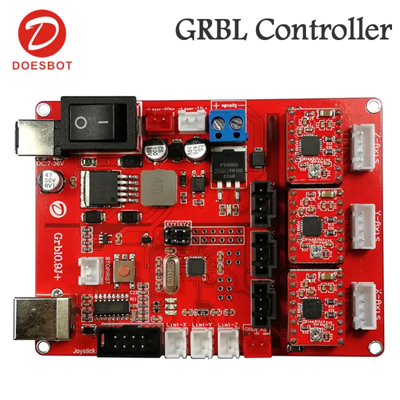 CNC GRBL 3 оси панель управления лазерная гравировка машина материнская плата Corexy карта контроля USB