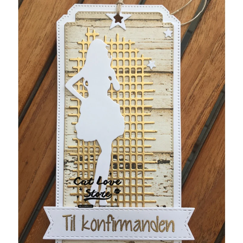 Stencil Per Taglio Metallo Uomo E Donna Stencil Per Scrapbooking