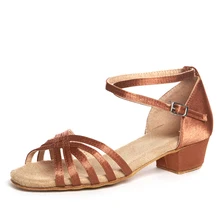 Кроссовки Спортивная обувь танцевальная обувь детская латинская Gilr Salsa Высокая Скидка дешевая акробатика выделена каблук 35 мм черный синий