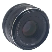 Mcoplus Meike 35 мм f1.7 Prime объектив с фиксированным ручным фокусом с большой апертурой для Canon EF-M крепление беззеркальных APS-C EOS камера M1 M2 M3