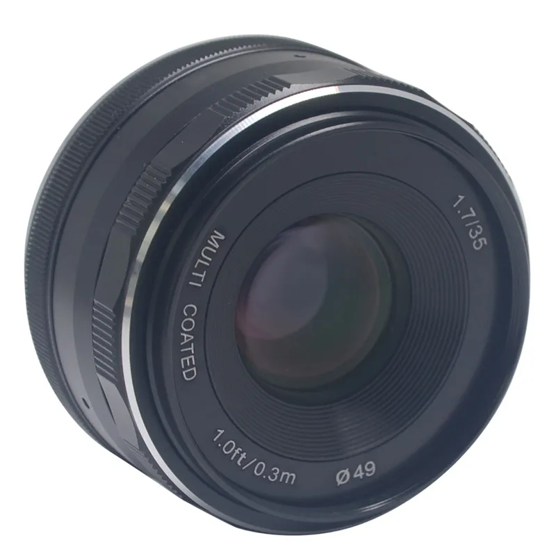 Mcoplus Meike 35 мм f1.7 Prime объектив с ручной фокусировкой Большая диафрагма для Canon EF-M