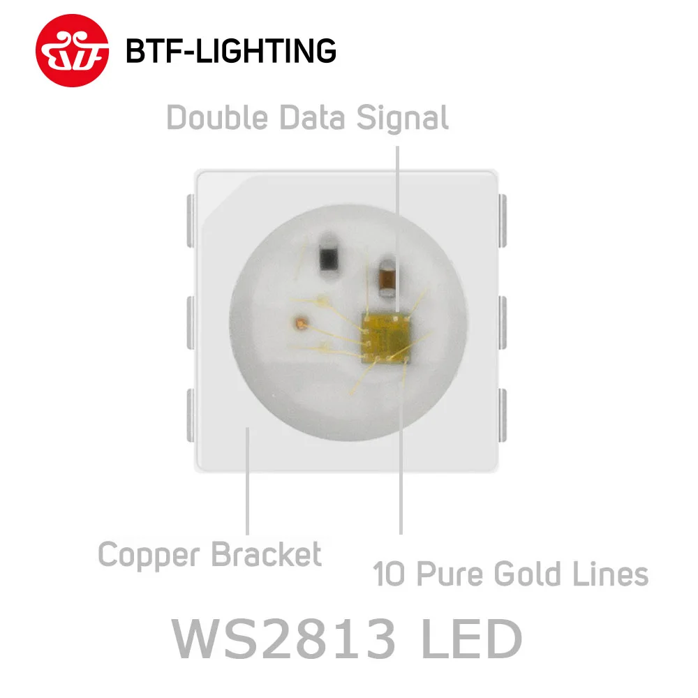 Индивидуально адресуемый светодиодный чип пикселей WS2812B/SK6812/SK9822/WS2813 RGB/RGBW //