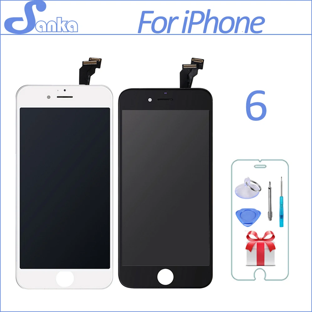SANKA AAA для iPhone 6 сенсорный дисплей ЖК экрана дигитайзер сборка Замена Ecran Pantalla LCD