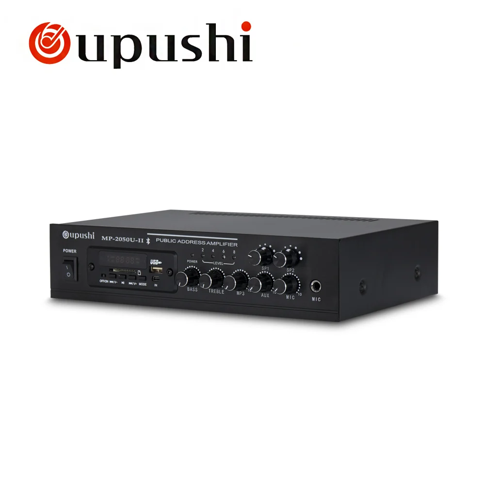 OUPUSHI MP-2050U MP-2080U 60 Вт 80 Вт усилитель с FM Bluetooth цифровой сигнал USB