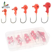 25 шт./лот, рыболовный крючок с кривошипной головкой, 1,75 г, 3,5 г, 5 г, 7 г, 10 г, свинцовый одиночный рыболовный крючок для мягкой приманки