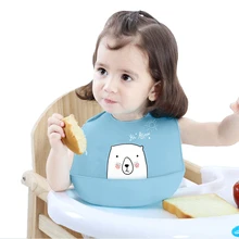 Детские Водонепроницаемый силиконовые нагрудники, Слюнявчики, одежда Дети Регулируемый передник для кормления цветной платок-слюнявчик для младенцев треугольный нагрудник