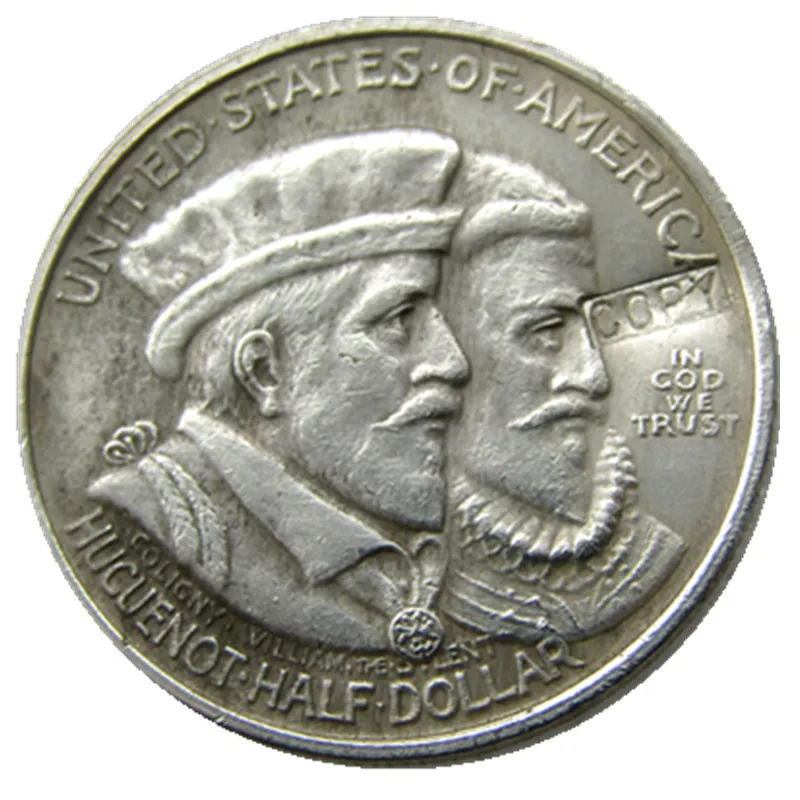 

1924 Huguenot-Walloon Tercentenary Commemorative Half Dollars Silver Plated Copy Coins