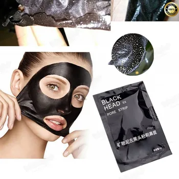 

Great effect Blackhead-cleaning mask 1Pcs Powerfully purify pores Nose mask Volcanic minerals black mud Shrink pores Mask
