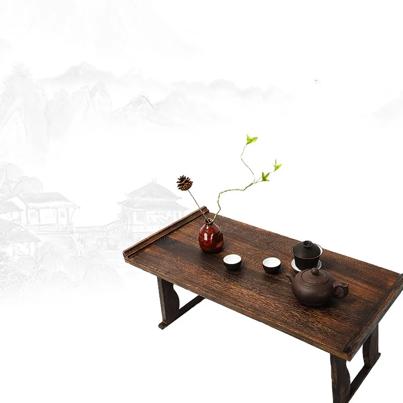 Oriental Antique Furniture Design Japanese Floor Tea Folding Table Small Size Living Room Wooden Coffee Tatami Low Table Oriental Antique Furniture Design Japanese Floor Tea Folding Table Small Size Living Room Wooden Coffee Tatami Low Table