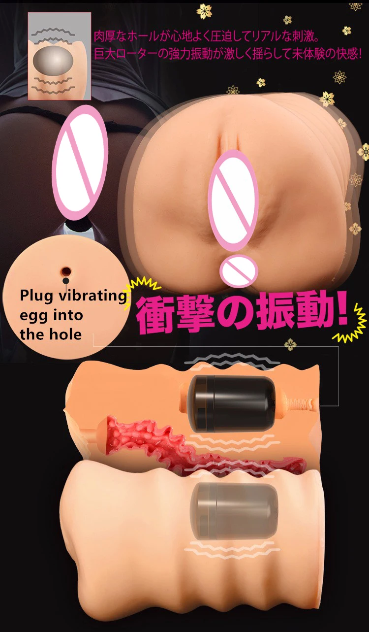 RENDS male vibrating masturbator sex toys for man penis vibrator pocket pussy real vagina sex products for man 5