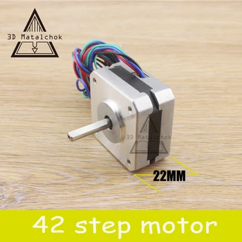 

Free shipping 3D Printer accessories parts titan extruder Stepper Motor 4-lead Nema 17 22mm 42 motor for J-head bowden
