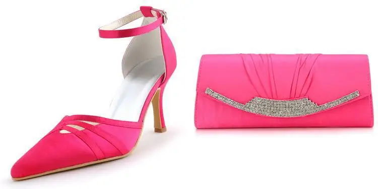 pink pointed heels with ankle strap