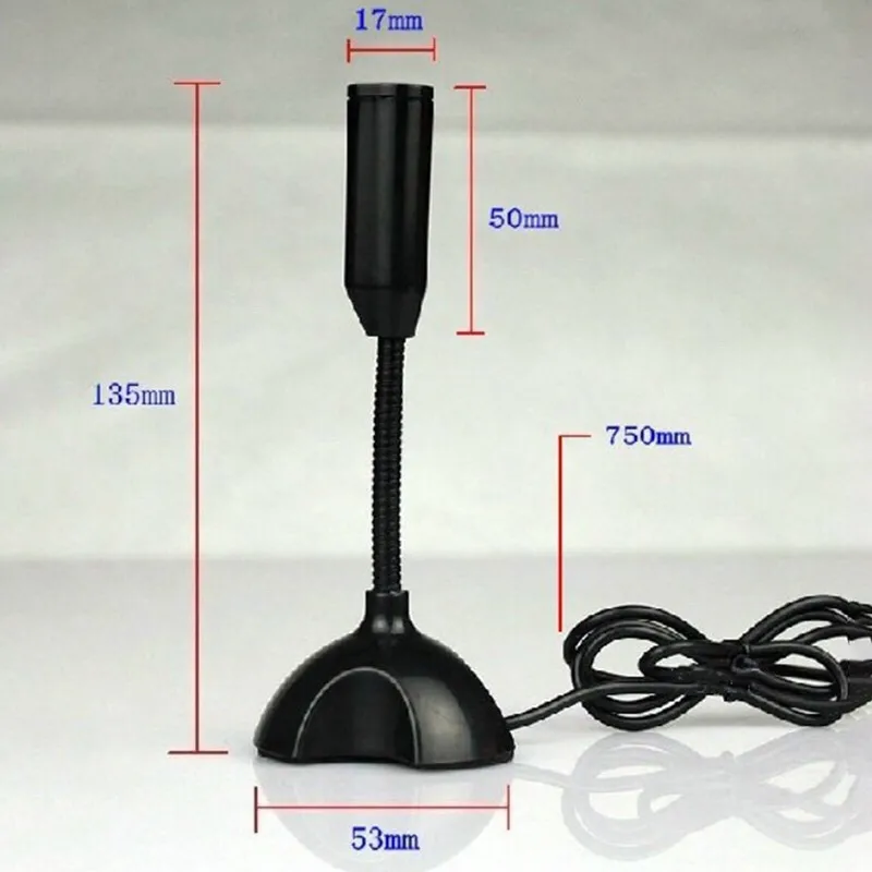 Basix Mini USB микрофон для компьютера PC Тетрадь ноутбук Skype KTV Студия Речь пения видео