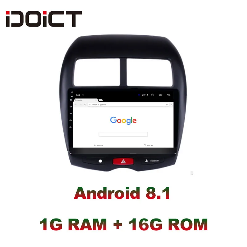 Perfect IDOICT Android 8.1 Car DVD Player GPS Navigation Multimedia For Mitsubishi ASX Radio 2010-2015 car stereo 2