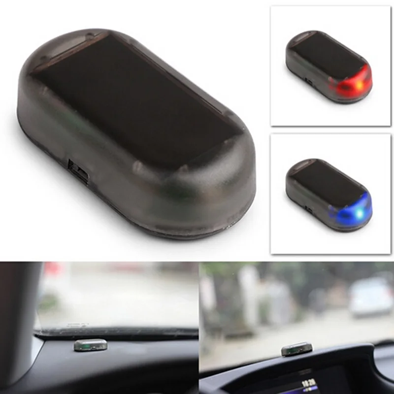 Солнечная USB мощная Автомобильная сигнальная лампа противокражная Вспышка