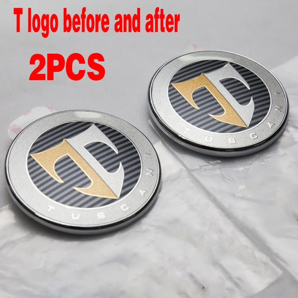 

T Logo Emblem Set 2pcs Front cover + Rear luggage mark For Hyundai Tiburon Coupe 2001-2008 OEM 863202C700 863302C000