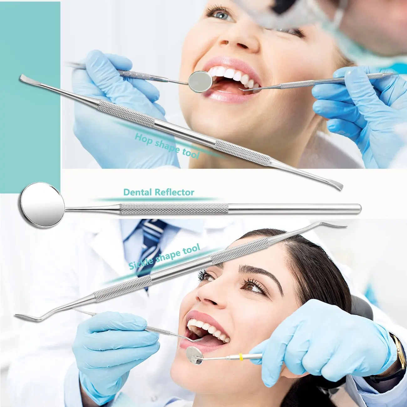 MYLB-набор для гигиены зубов 6 шт. Стоматологические Инструменты Набор для удаления эфирных чисел и налета набор для стоматолога набор инструментов для глубоких зубов C