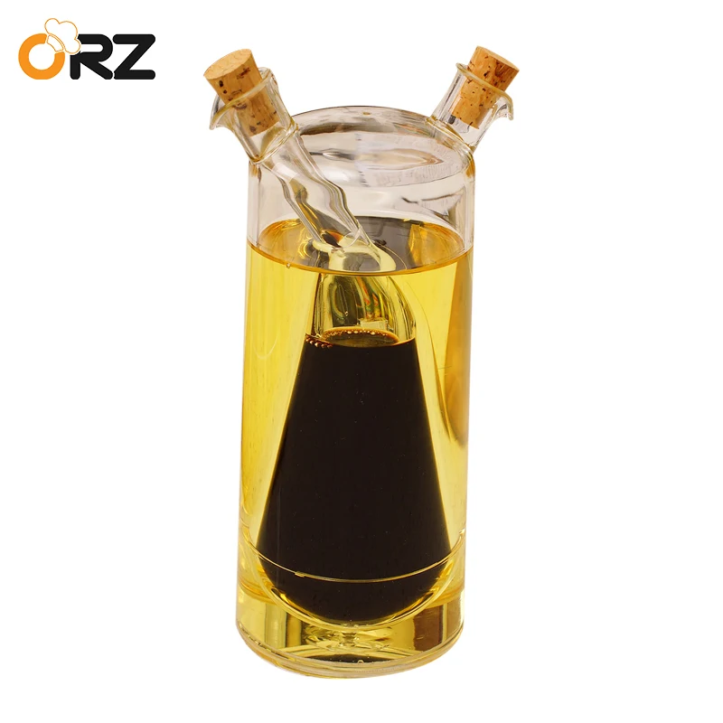 ORZ Creative Oil and Vinegar Cruet Soy Sauce Dispenser Bottle Spice Jar Seasoning Boxes Kitchen Cooking