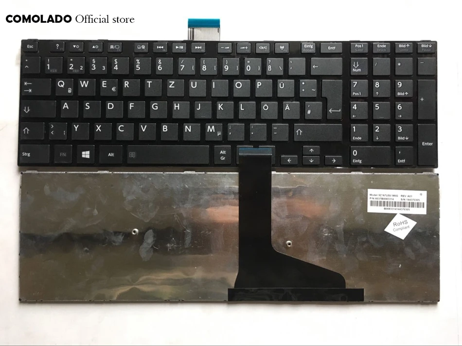 GR немецкая клавиатура для Toshiba C70-A U50 M50 L50 L70 S50 S55 S70 S75 Клавиатура ноутбука Layout |