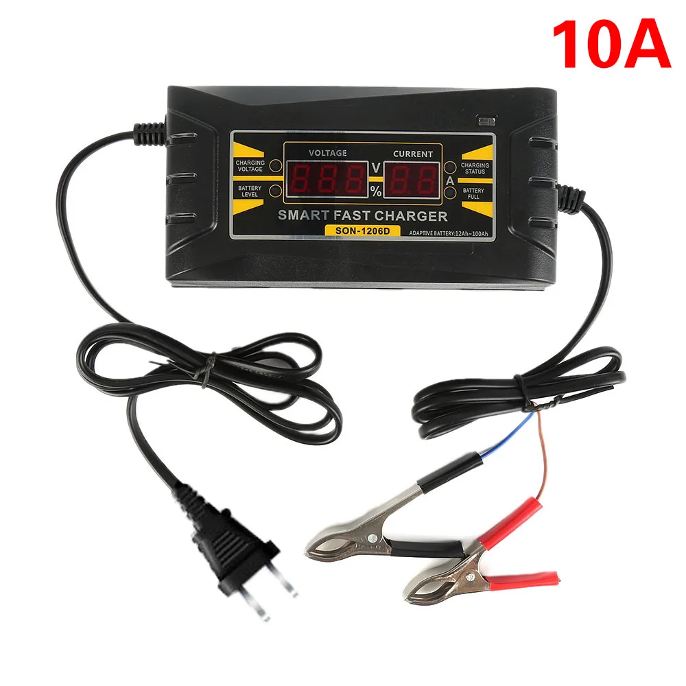 Genuine Full Automatic Smart 12V 10A Lead Acid GEL font b Battery b font Charger w