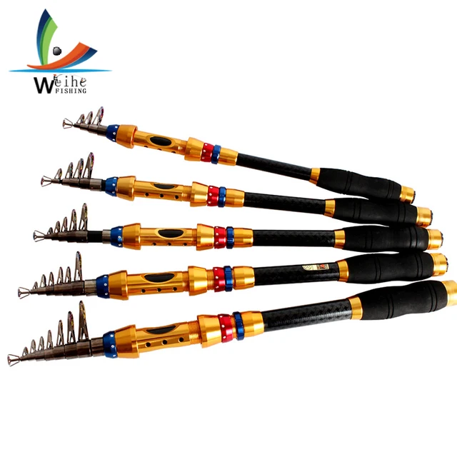 Best Offers Carbon 1.8M 2.1M 2.4M 2.7M 3.0M 3.6M Portable Telescopic Fishing Rod Spinning Fish Hand Fishing Tackle Sea Rod Ocean Rod