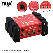 NUX PDI-2 Electric Guitar Bass Direct Transformer Isolated DI Box Audio Box With Switchable Ground Lift