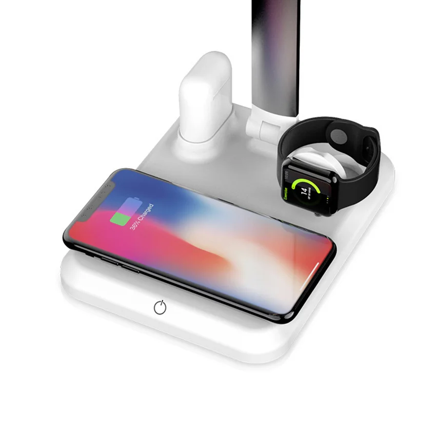  QI Wireless Charger Table Lamp LED Desktop Wireless Charging Station For Apple Watch Airpods IPhone - 1000007804454