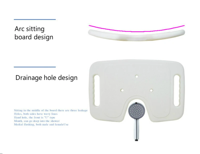 Передвижной стул для душа с спинкой для дома, ванная комната, нескользящий стул для отдыха для беременных женщин, регулируемый стул для купания