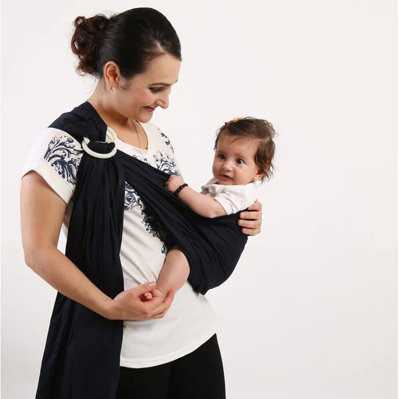 

Baby Ring Sling Carrier Lightweight Breathable Fabric For Infant Newborn Kids to 35Lbs