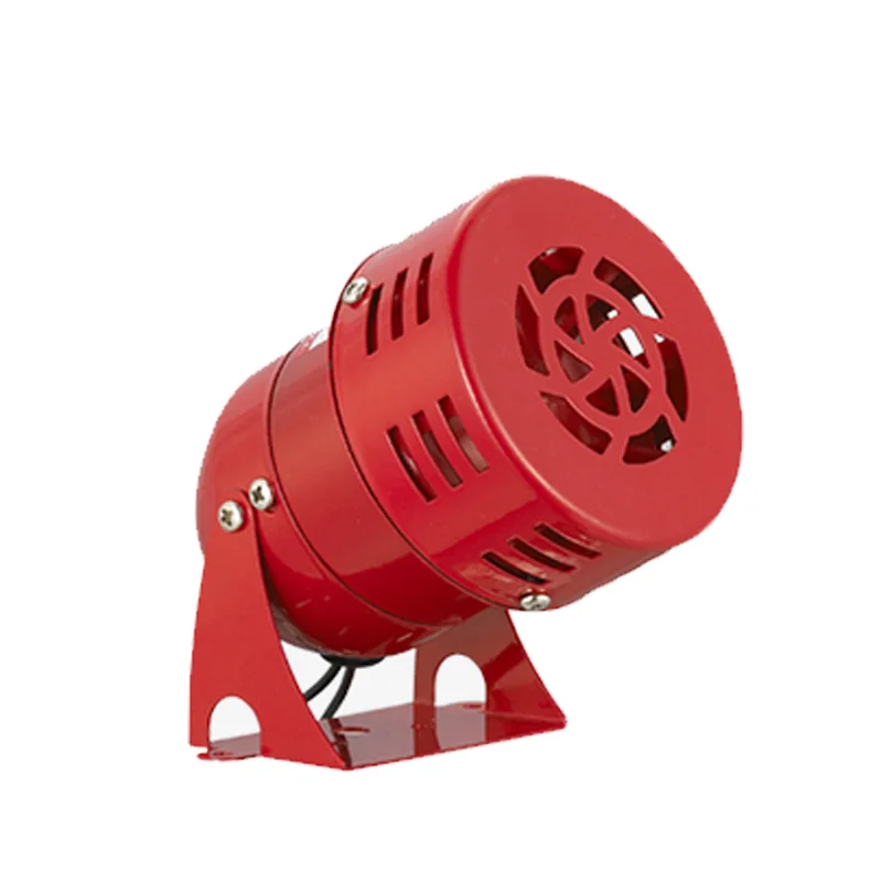 

MS-190 12V 24V 220V Red Metal Housing Motor Driven Siren for Security System