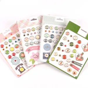 1 Набор (около 25 шт.) круглые рождественские штифтики для скрапбукинга, украшение, застежка, Брэд металлические изделия для украшения cp2242 - изображение