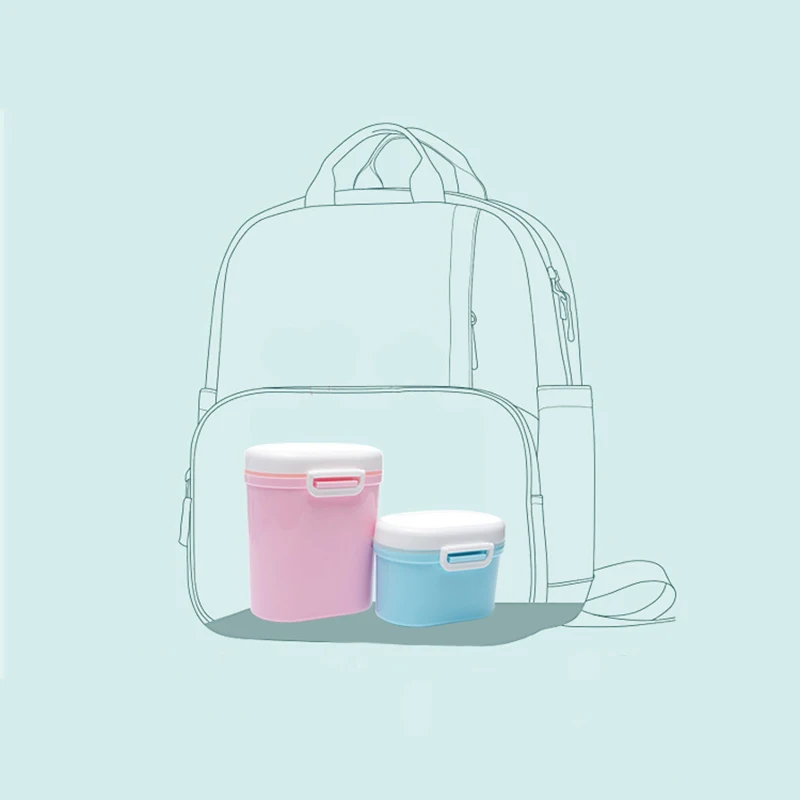 Baby Portable Milk Powder Supplement Boxs Kids BPA Free Storage Container Infants Food Canned Toddler Seal Box Fruit Grid MY0029 (12)