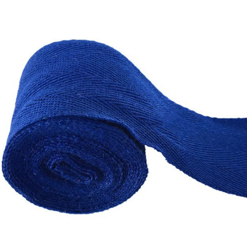 Спортивный ремешок Sanda Muay Thai MMA тхэквондо боксерский бандаж эластичные бинты для запястья - Цвет: Синий