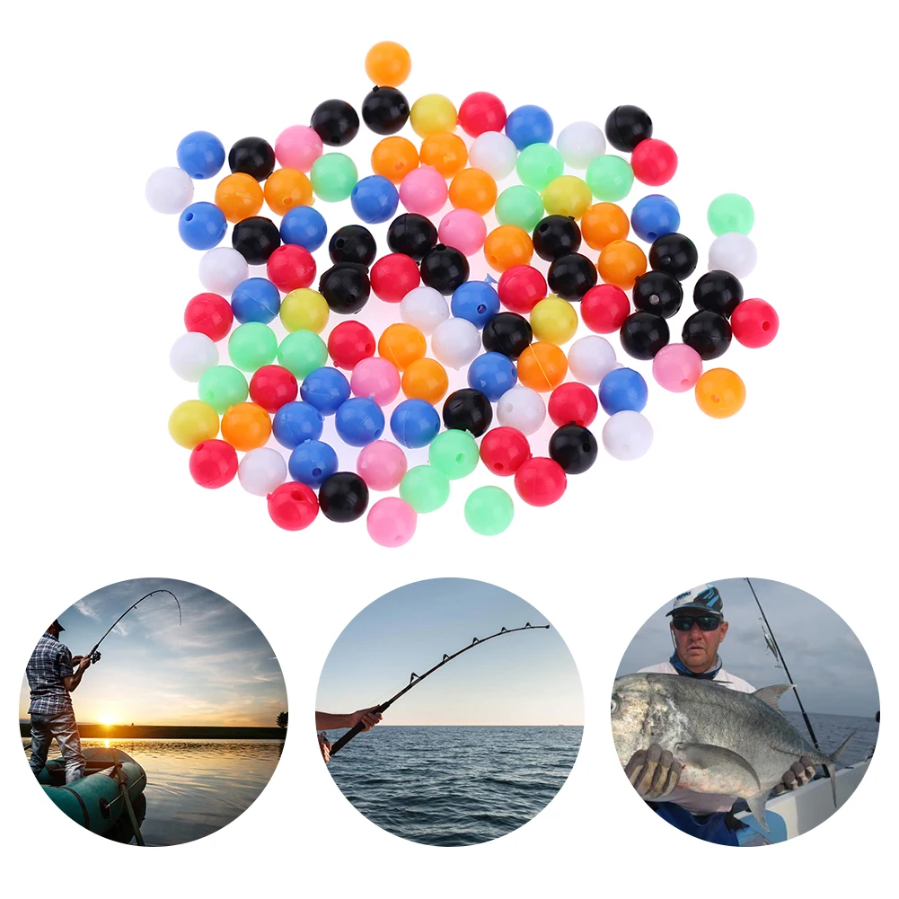 

100pcs 5mm Round Luminous Glow Rig Beads Sea Fishing Lure Float Tackles Round Making Buffer Beads Carp Fishing Tackle