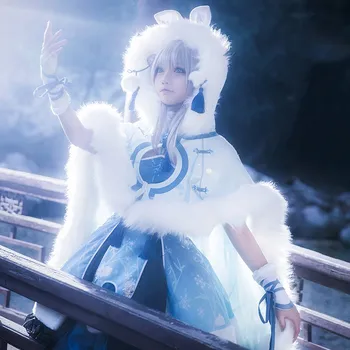 

2018 Game Miracle Nikki Rabit Gorgeous Lolita Dress Cosplay Costume+cloak For Women Halloween Free Shipping New.