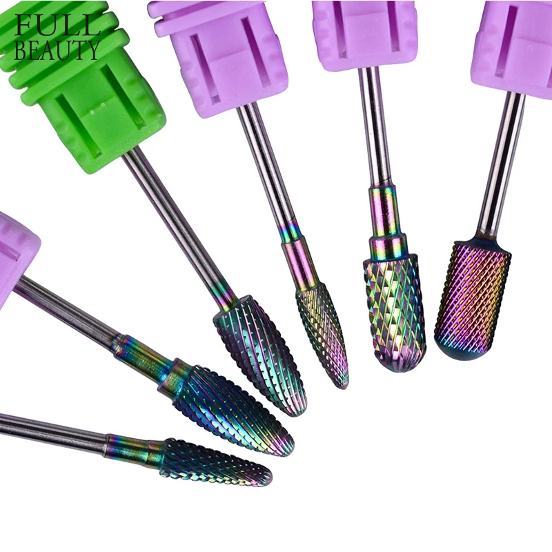 

Full Beauty 6 Type Blue Tungsten Round Flame Nail Drill Bit Carbide Milling Cutter Manicure Electric Nail Accessories CHD01-06