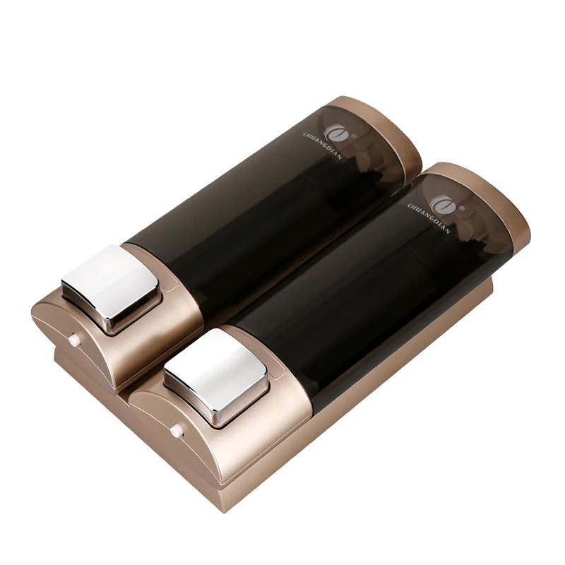 

High Quality Wall Mounted Manual Soap Dispenser Sanitizer Bottle Shampoo Bottle Bath Liquid Box Bathroom Accessories Hardware