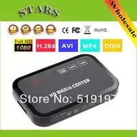 1080P full HD media video player Center with HDMI VGA AV USB SD/MMC Port Remote Control YPbPr Cable Support U-Disk USB hard disk