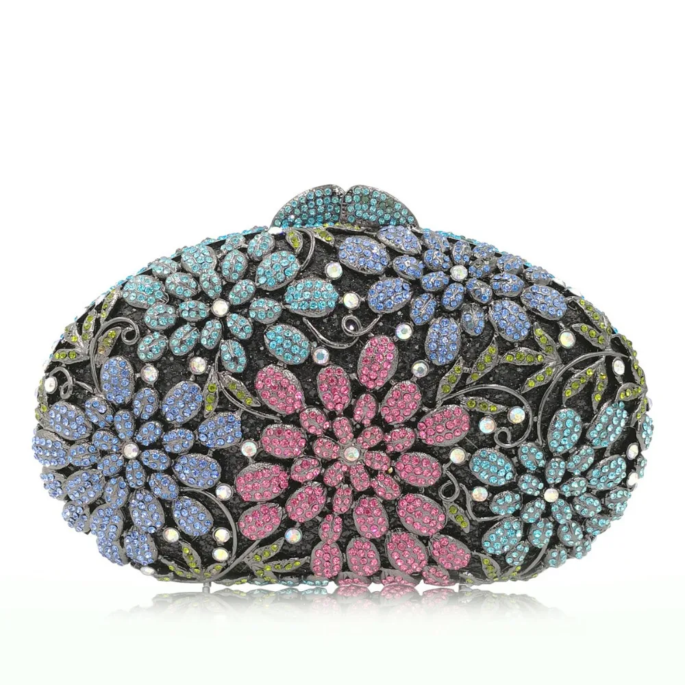 multi coloured clutch bag