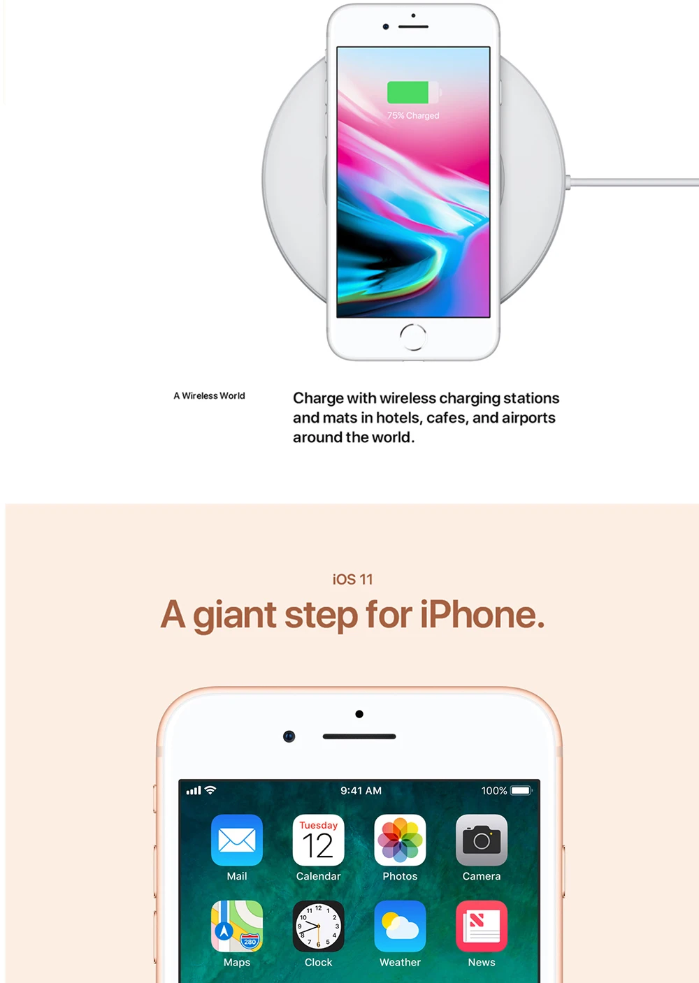 ios cell phone Apple iPhone 8 4.7" 2GB RAM 64GB/256GB ROM Wireless charge Hexa Core 12MP Touch ID Original iOS Unlocked 4G LTE Mobile Phone cellphones apple