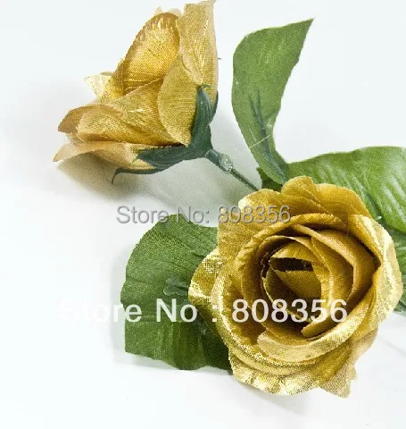 100 шт. золотистые искусственные розы 20 см/7 87 дюйма|floral decorations|wedding floral decorationsflowers