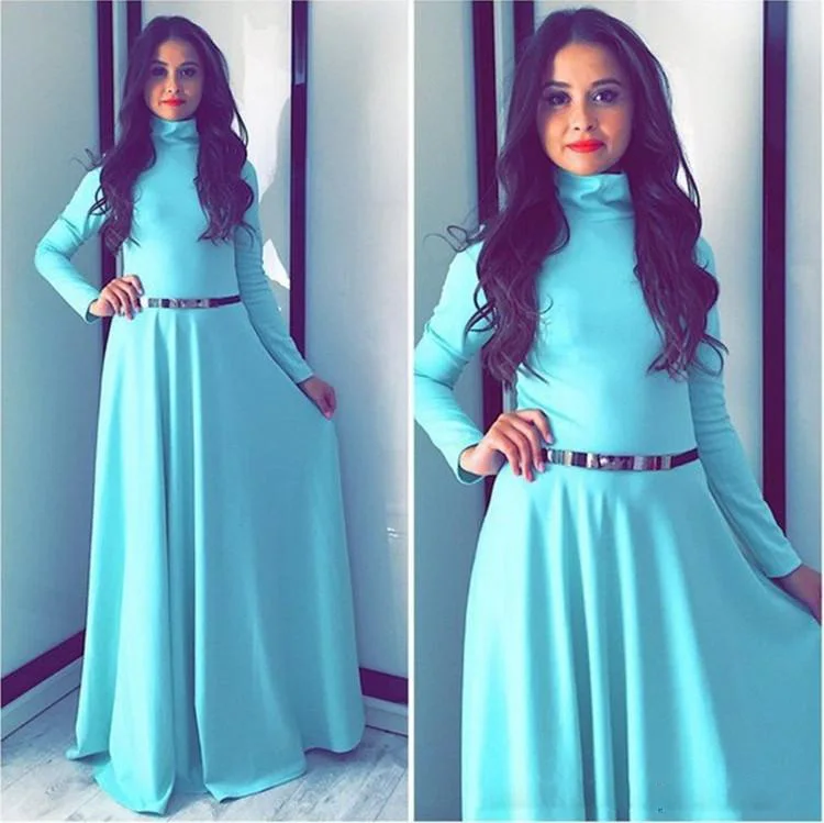 

Middle East Arabic style Mopping the floor length fashion full dress spring and autumn Muslim women' full sleeve dress