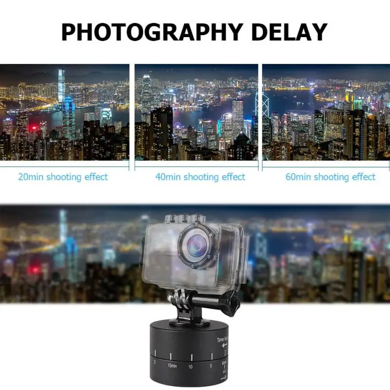 Панорамная панорамирование/наклон 360 градусов вращение камеры движения GoPro фото delayer панорамирование камеры универсальная задержка фотографии