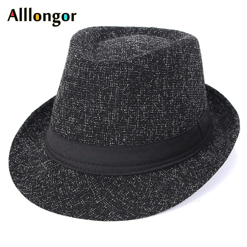 Осень, Зимняя мужская шляпа-федора, черная, sombrero, Fedora hombre, Ретро стиль, Дерби, джаз, шляпа, Трилби, красная