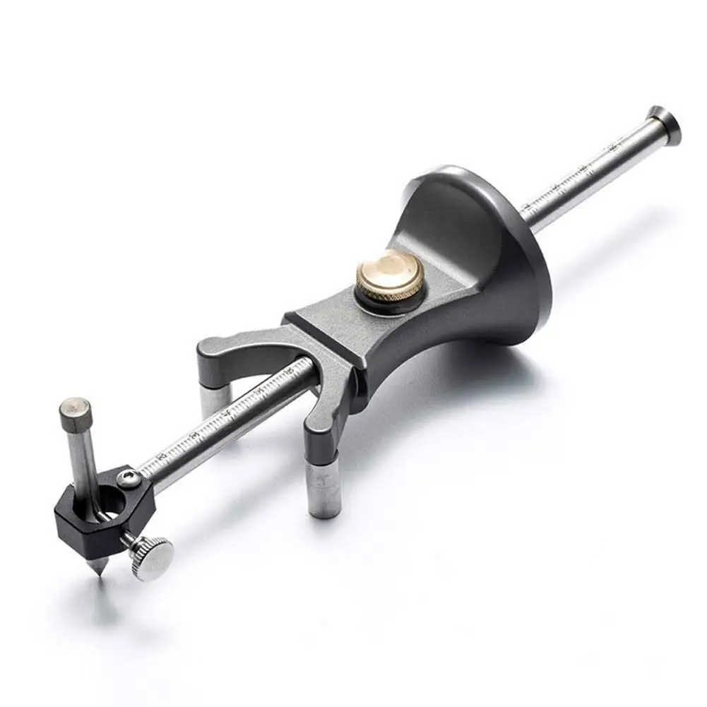 

Wear-resistant Woodworking Scribe Tool Marking Gauge Sliding Mark Scraper Adjustable Precision Linear Arc Dual Purpose Scriber